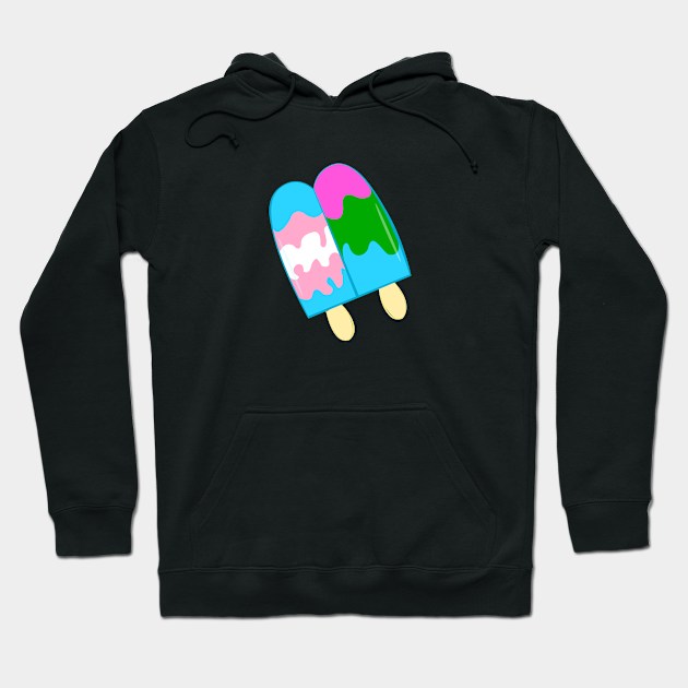 Paired Popsicle Pride Hoodie by traditionation